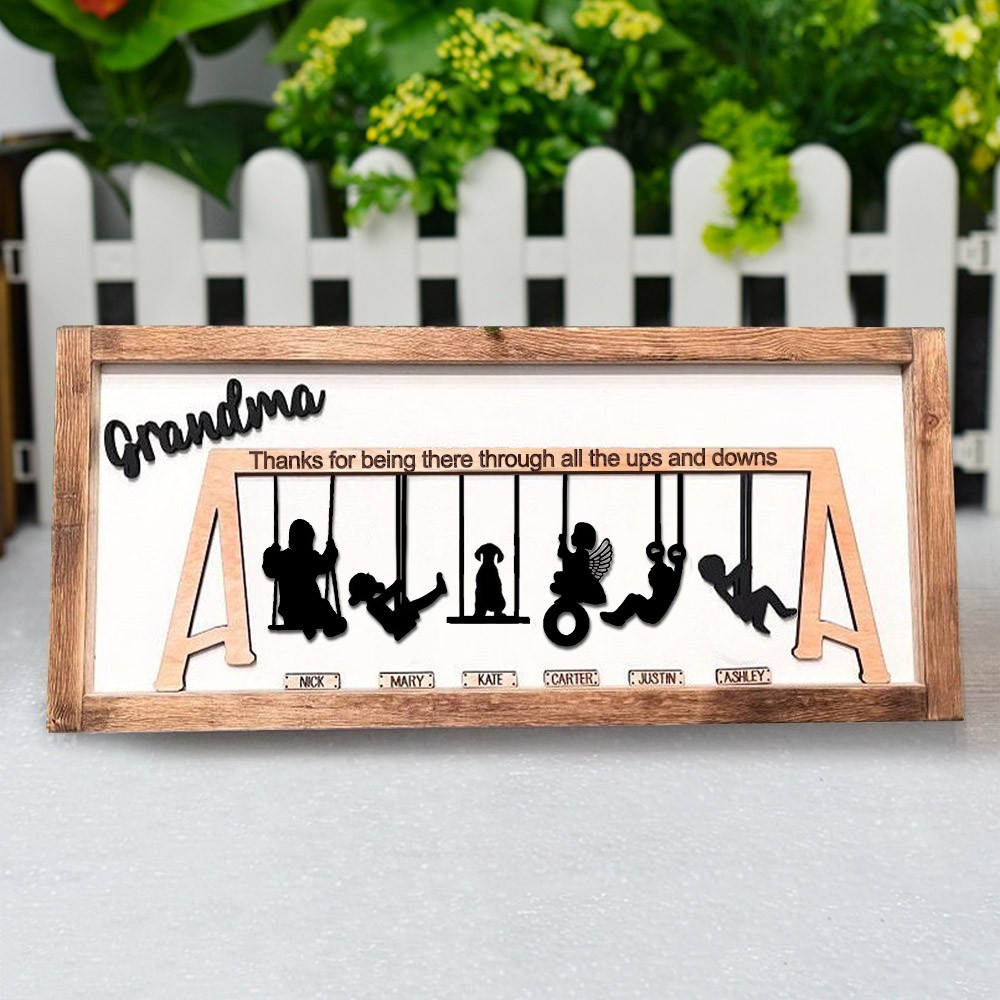 Personalised Swing Set Sign For Mother’s Day Gift