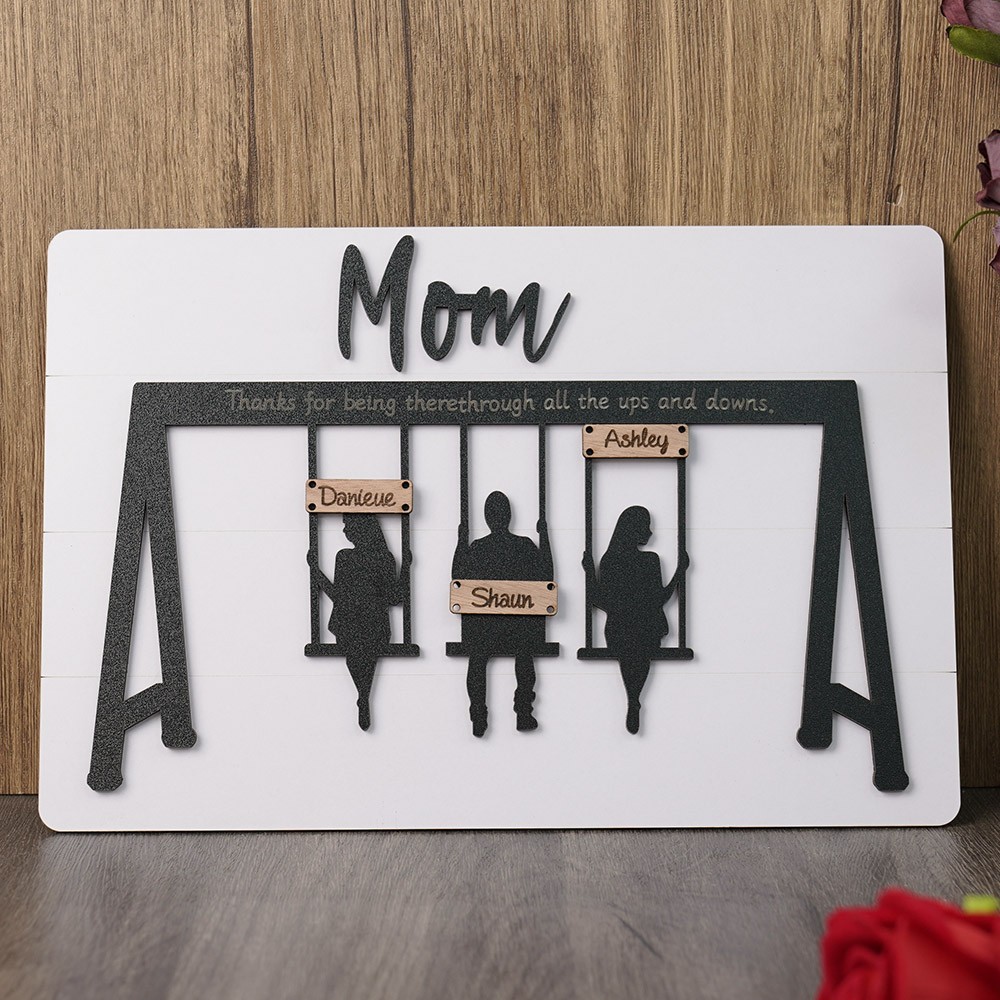 Personalised Swing Set Sign For Mother’s Day Gift