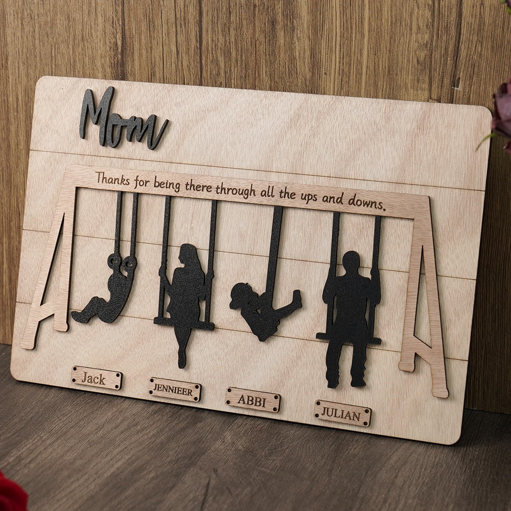 Personalised Swing Set Sign For Mother’s Day Gift