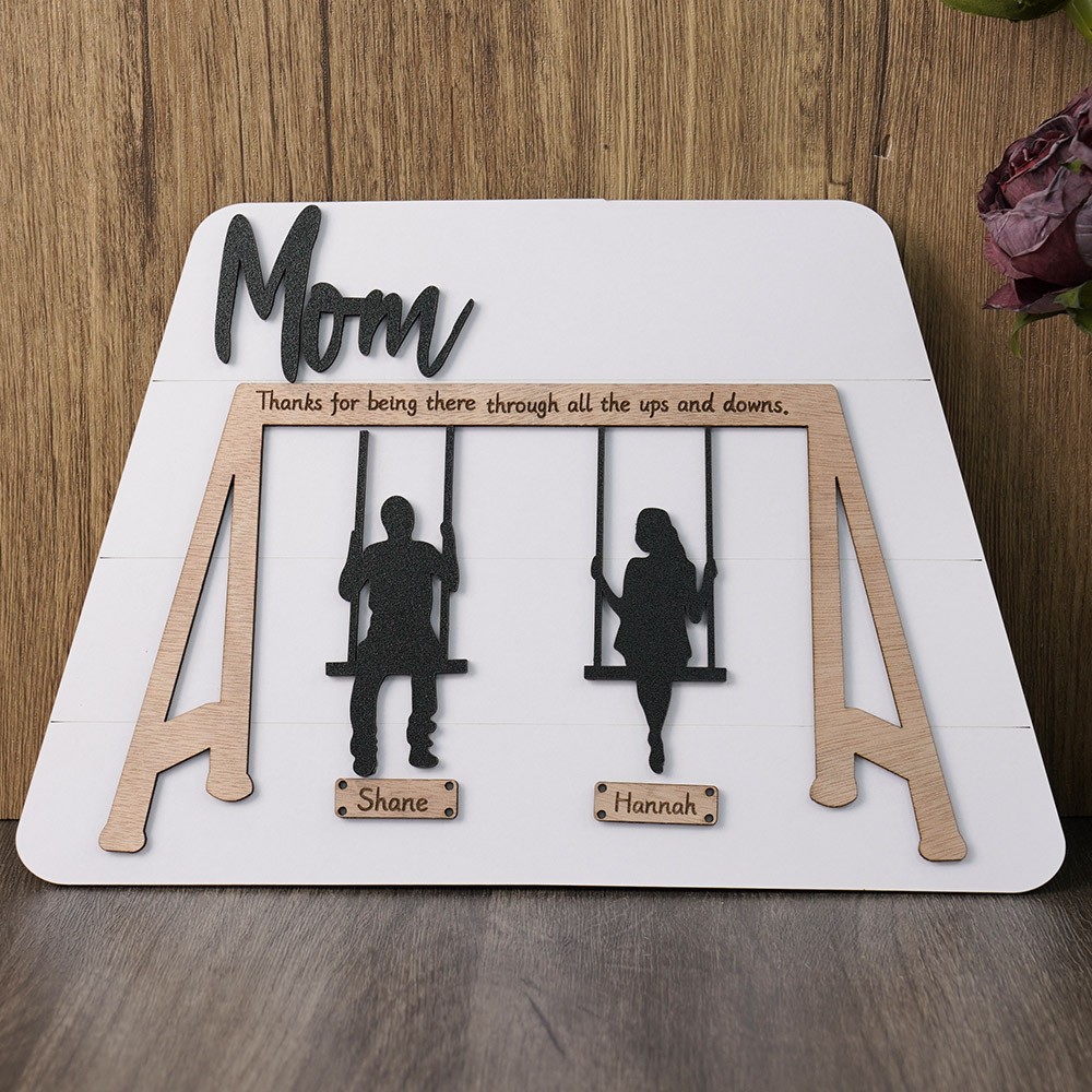 Personalised Swing Set Sign For Mother’s Day Gift