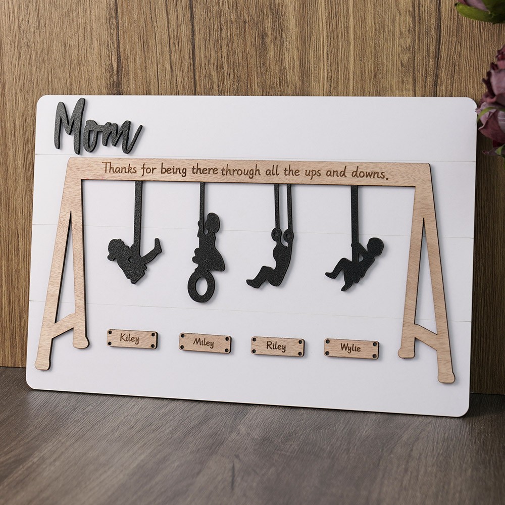 Personalised Swing Set Sign For Mother’s Day Gift