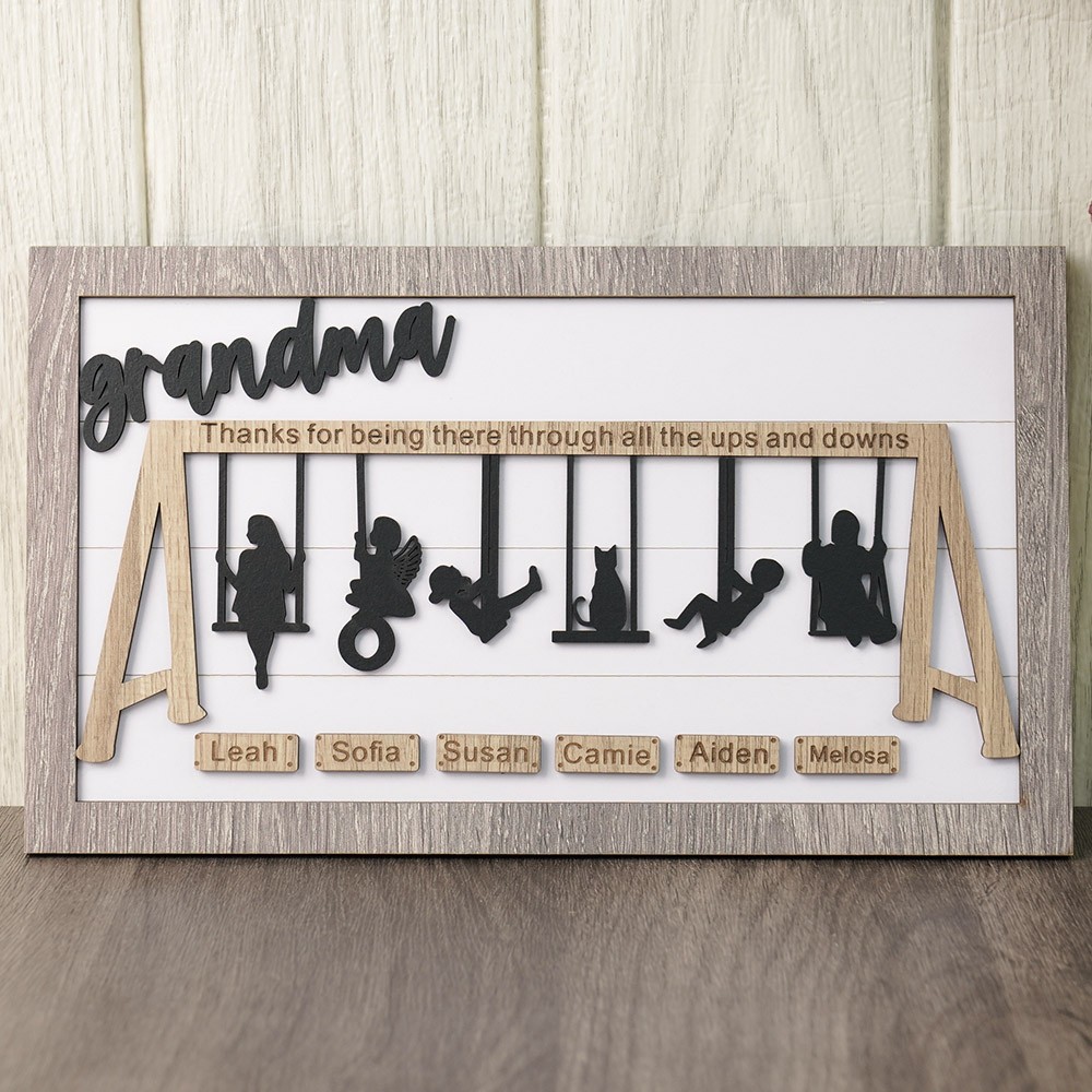 Personalised Swing Set Sign For Mother’s Day Gift