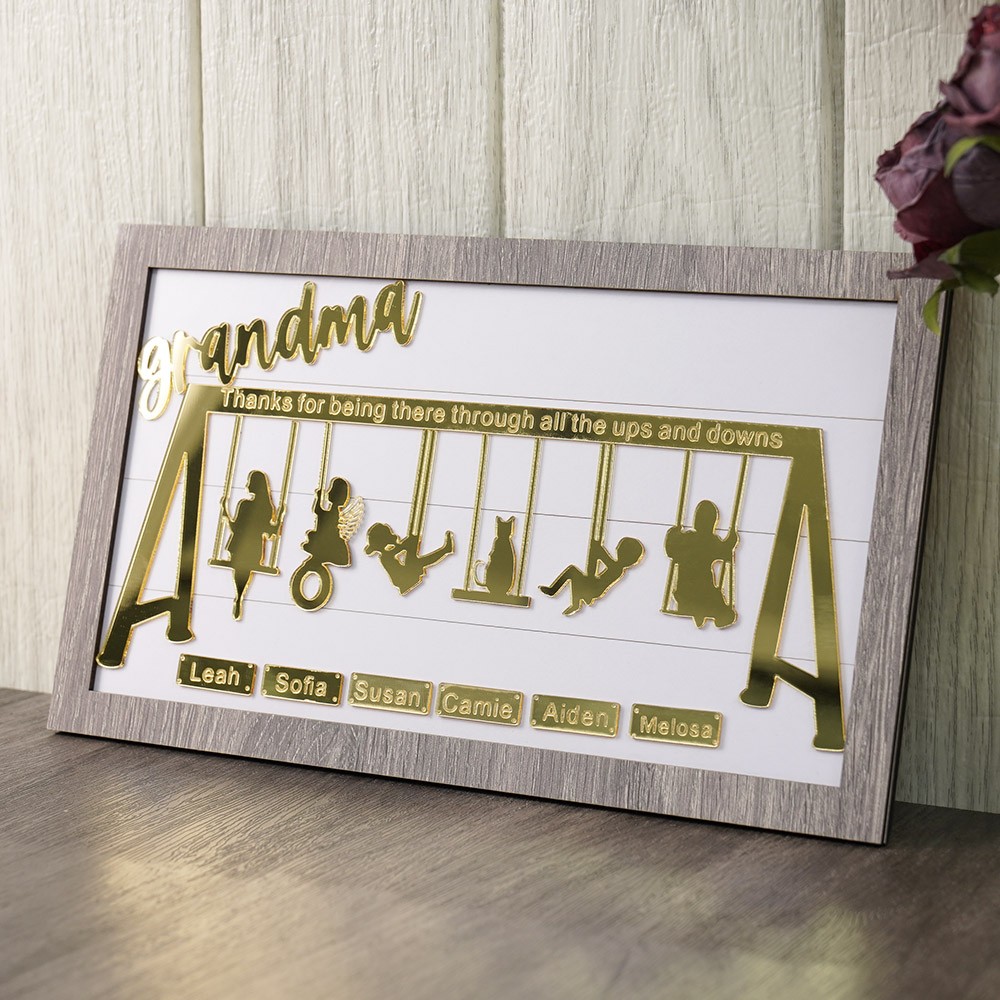 Personalised Swing Set Sign For Mother’s Day Gift